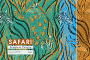 Seamless repeating pattern Safari, a Pattern Graphic by Alena Lazareva (Thumbnail 1 of 6)