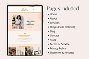 Boho Wix Website Store Template, a Wix Template by AdvertFox (Thumbnail 5 of 9)