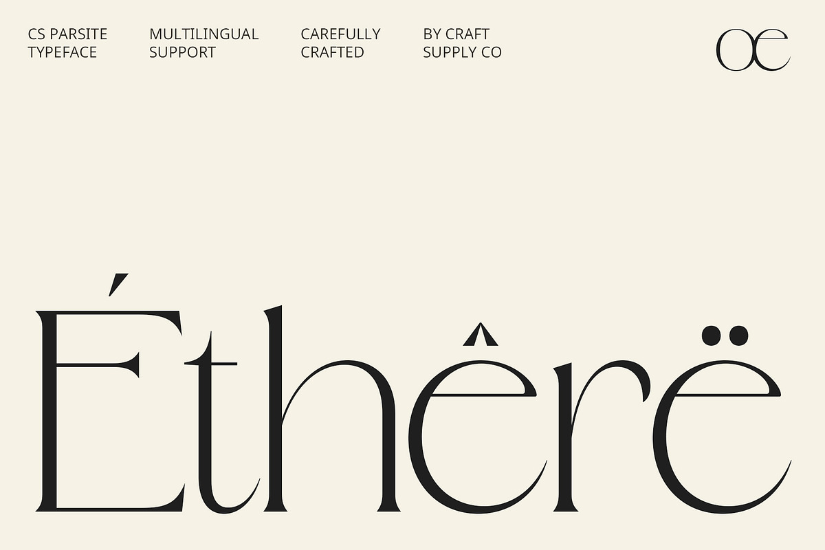CS Parsite – Elegant Font, a Serif Font by Craft Supply Co. (Photo 3 of 8)