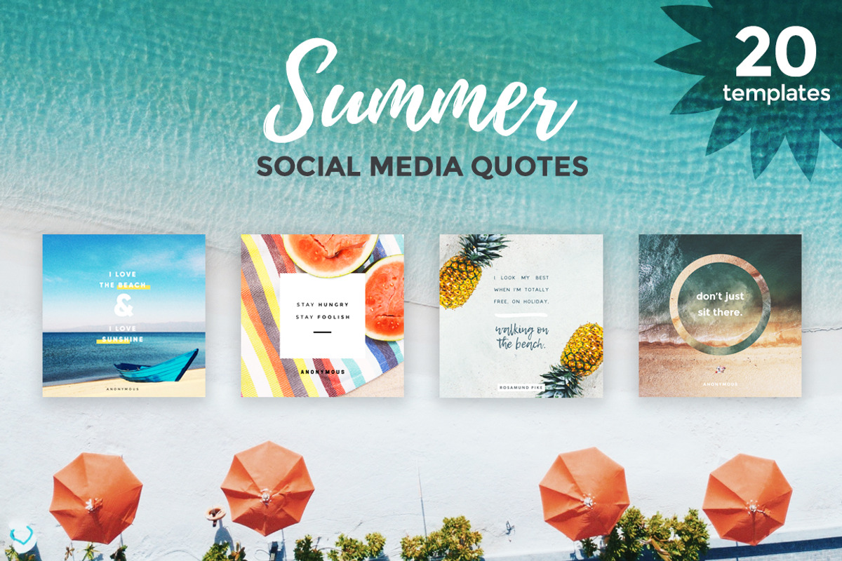 Summer Social Media Package, a Social Media Template by Roger Coles (Photo 1 of 4)