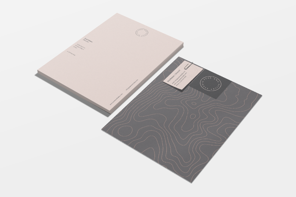 Topographic Map Stationery Set, a Stationery Template by Hello Mart (Photo 1 of 5)