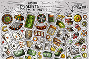 Casino Cartoon Objects Set, a Decorative Illustration by BALABOLKA (Thumbnail 2 of 3)