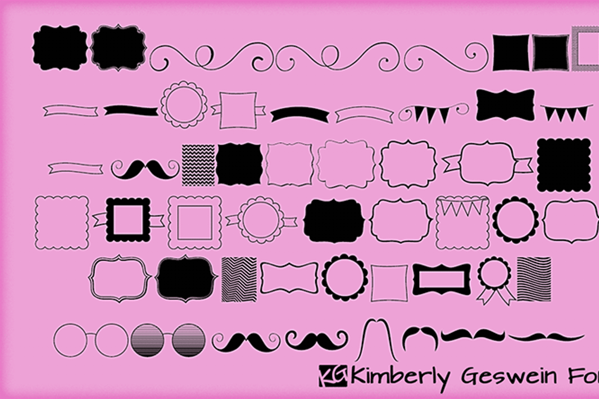 KG Flavor and Frames (One) Font