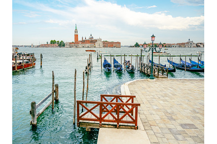Romantic gondolas moored in Venice, an Architecture Photo by pytyczech