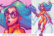 Crayon - Procreate Brush Pack, a Brush Add-On by Frankentoon Store (Thumbnail 6 of 7)