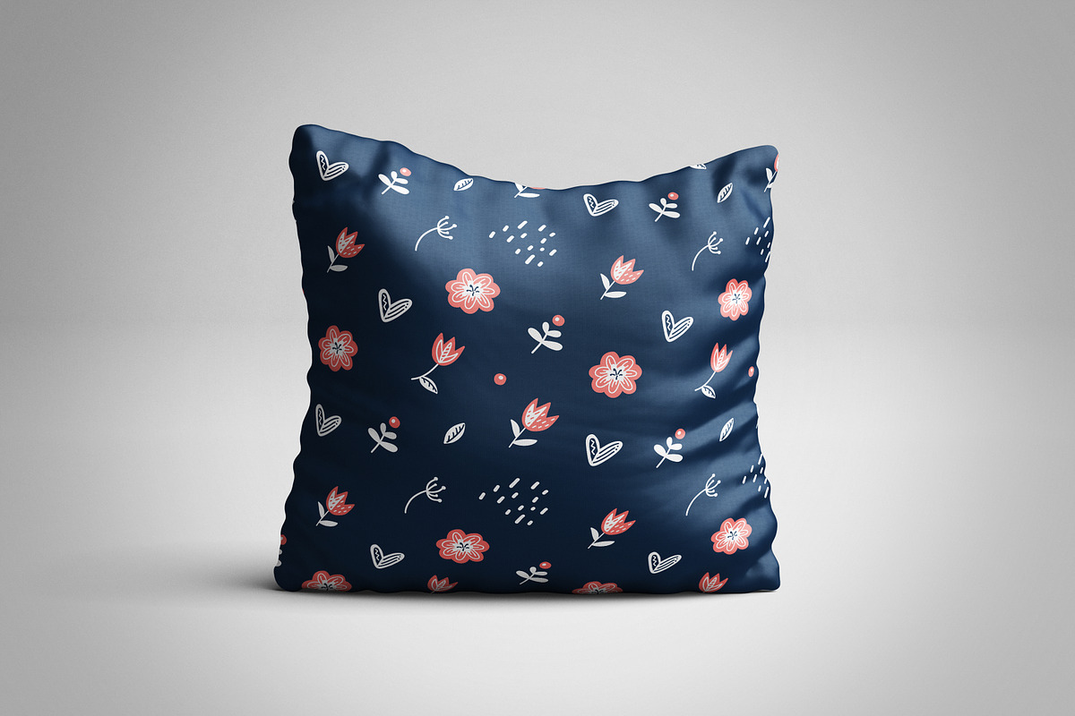 Scandinavian flowers vector bundle, a Texture Illustration by redcollegiya design (Photo 9 of 9)