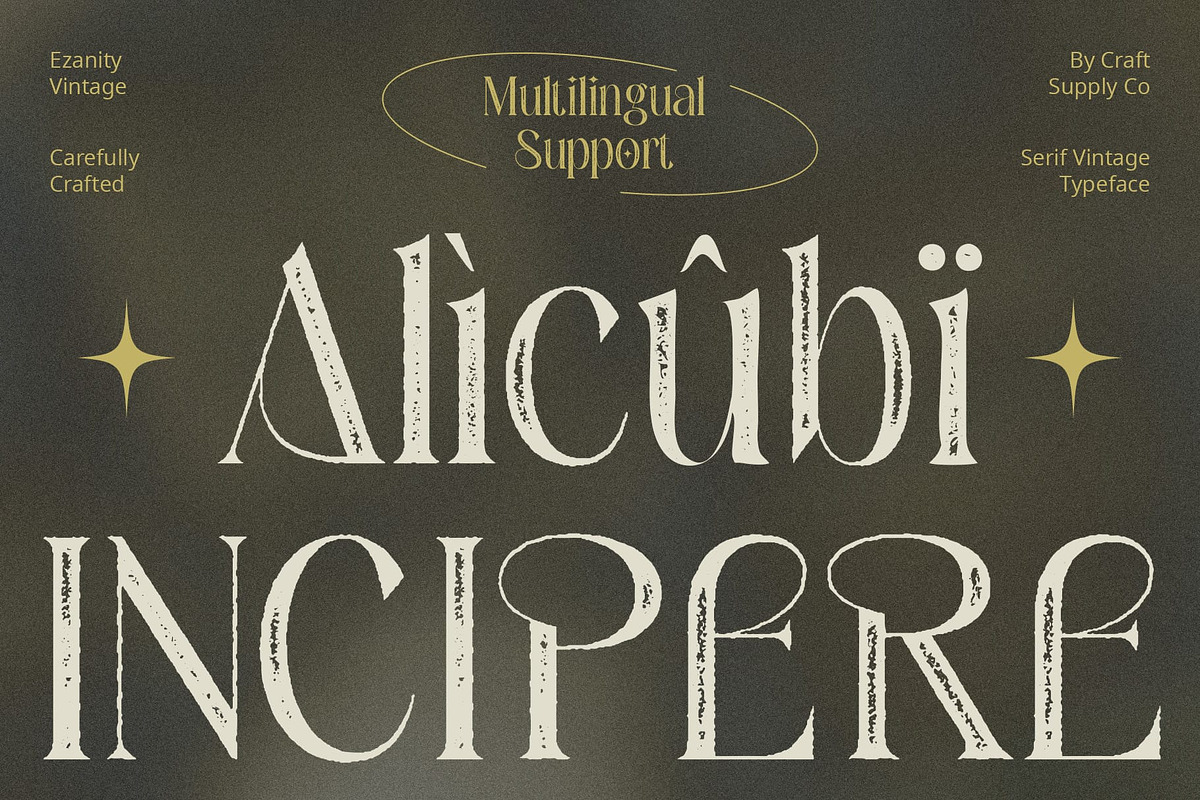 Ezanity Vintage, a Serif Font by Craft Supply Co. (Photo 8 of 8)