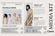 2 Page Modern Influencer Media Kit, a Social Media Template by Daily Creative (Thumbnail 1 of 5)