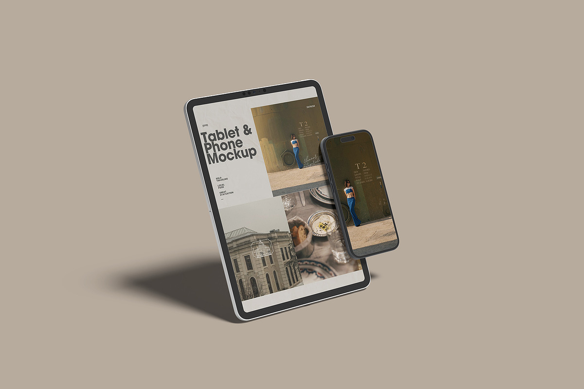 ipad Pro and iphone 16 Mockup, an iPad Mockup by Bangdastudio (Photo 2 of 11)