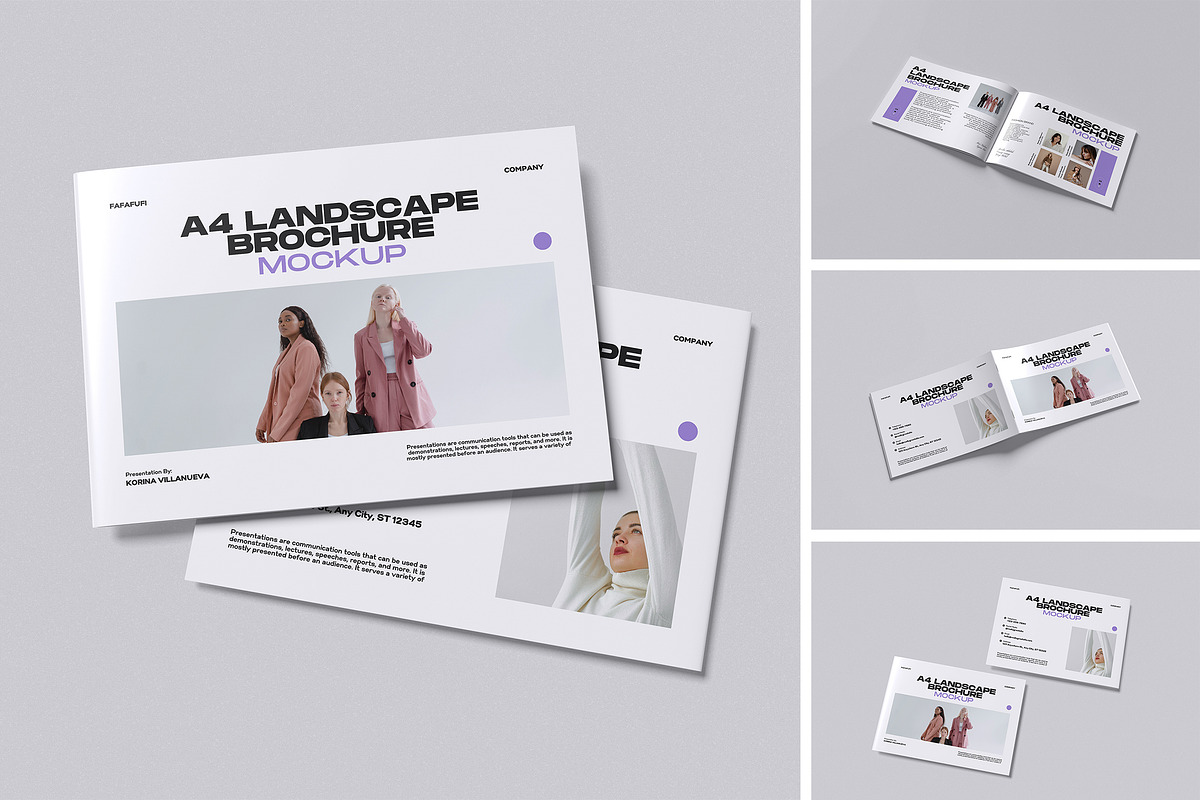 A4 Landscape Mockup, a Books & Magazine Mockup by Twins_studio926 (Photo 2 of 5)
