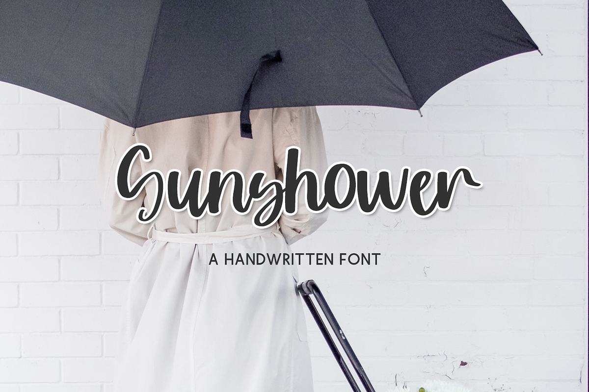 Sunshower Script, a Script Font by Beck McCormick (Photo 1 of 10)
