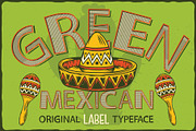 Green Mexican Typeface, a Symbol Font by VozzyStock (Thumbnail 3 of 6)