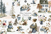 cozy autumn charm clipart set, a Decorative Illustration by Patishop Art (Thumbnail 1 of 11)