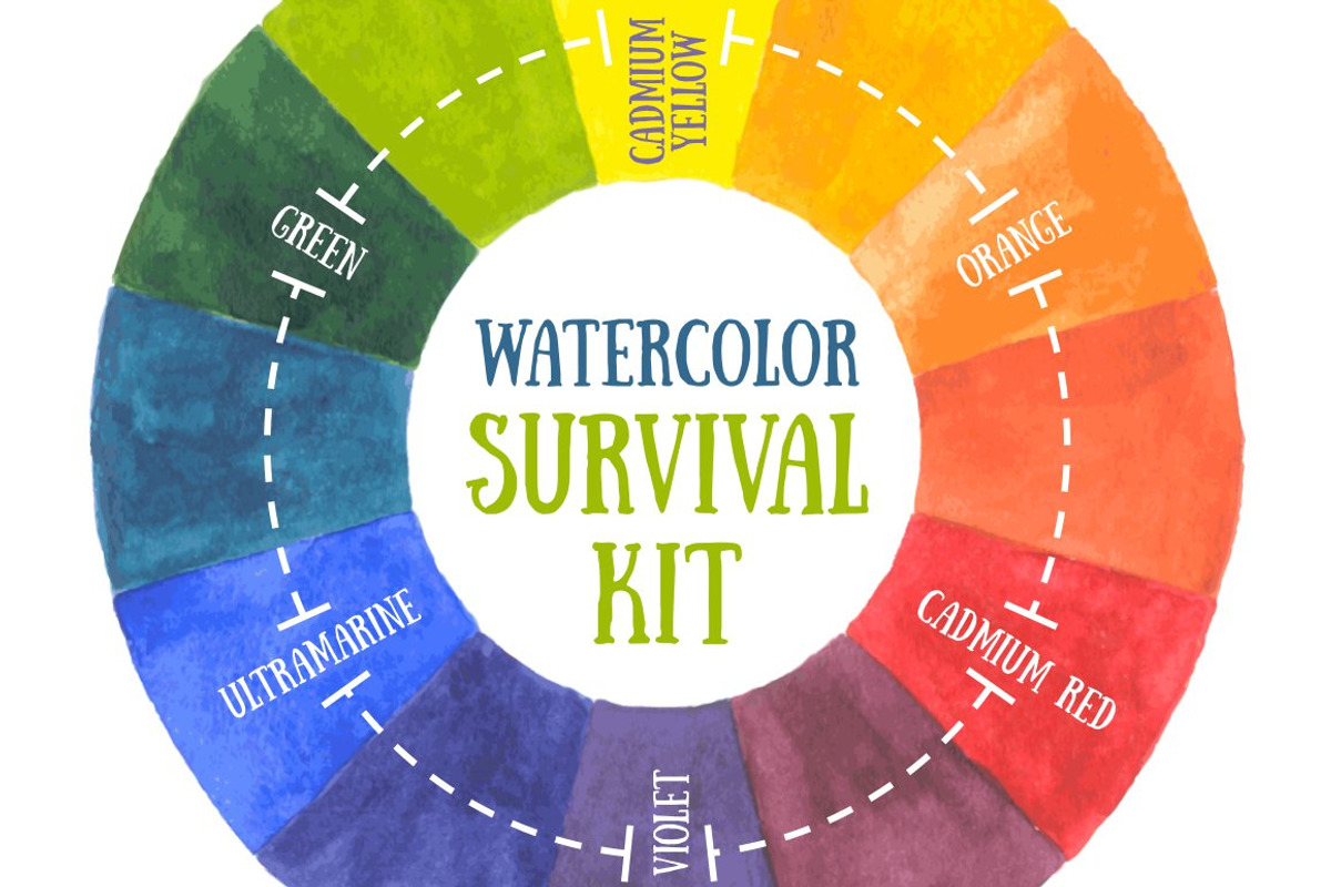 Watercolor survival kit, an Illustration by LunaSolvo (Photo 1 of 6)
