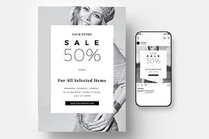 Fashion Sale Flyer, a Flyer Template by Creativestoree