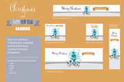 Christmas Cards and Banners Bundle, a Seasonal Illustration by ÁRTICA (Thumbnail 10 of 19)