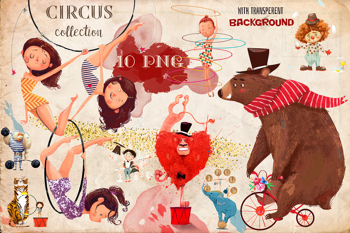 Circus Collection, an Animal Illustration by Eve Farb (Photo 1 of 3)