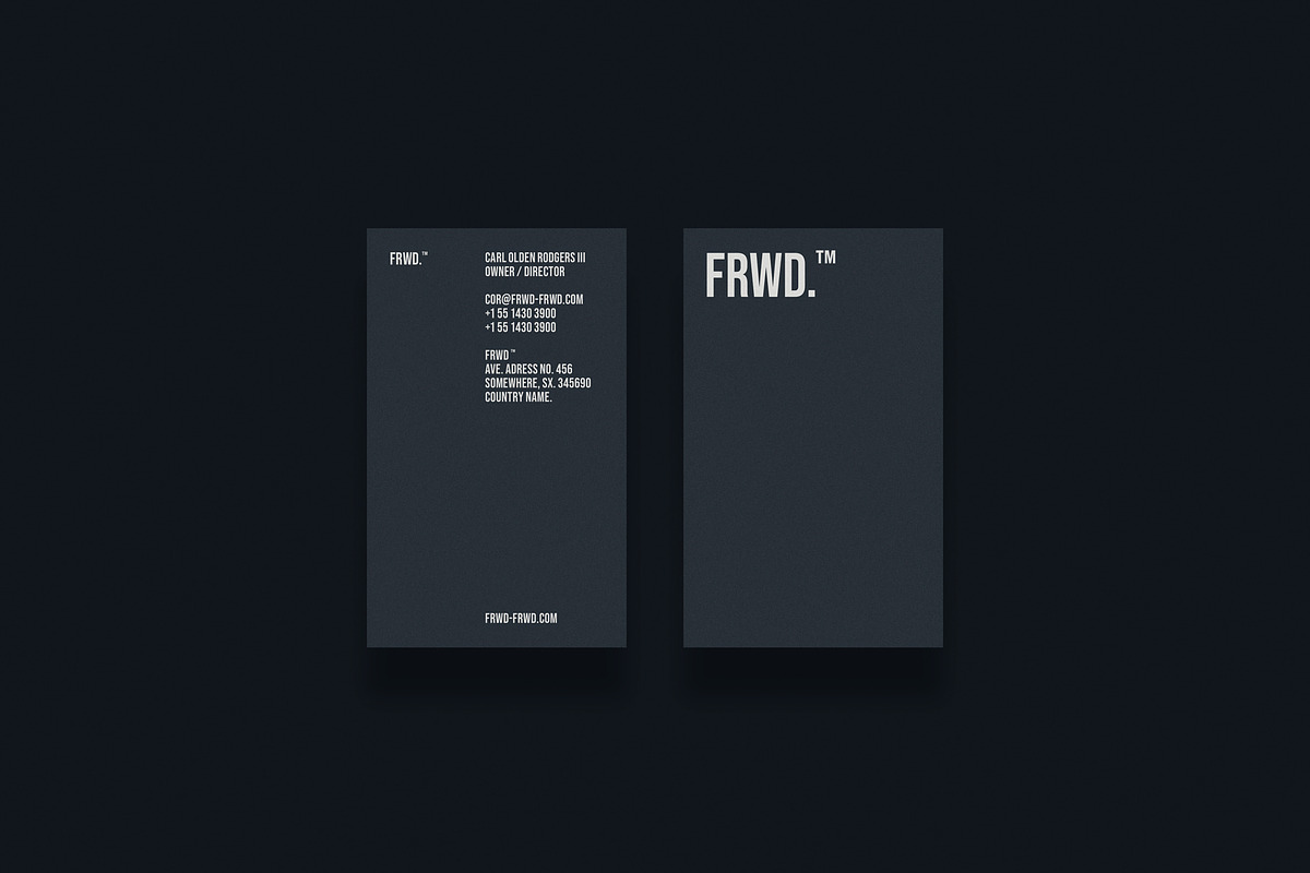 Grey Business card bundle, a Business Card Template by Srg® (Photo 4 of 6)