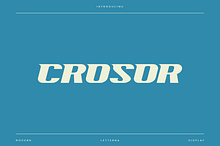Crosor - Modern Sport Typeface