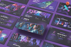 Esports Gaming PowerPoint, a Presentation Template by Pixslides