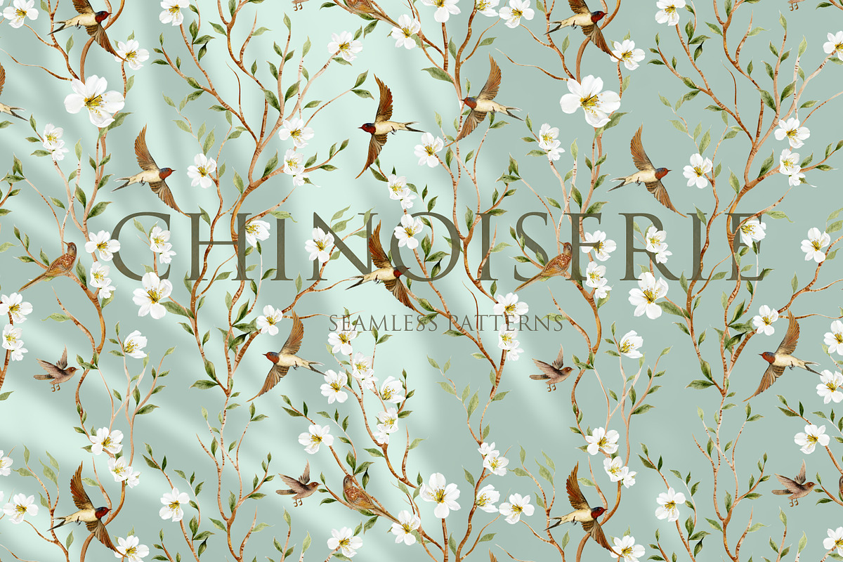 WATERCOLOR CHINOISERIE COLLECTION, a Graphic by Knopazyzy (Photo 3 of 22)