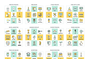 Big Pack of Flat Line Illustrations, an Outline Icon by Anatolii Babii (Thumbnail 2 of 2)