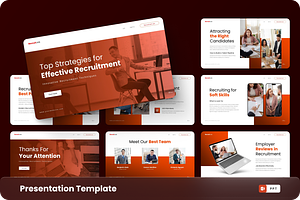 RecruitJob - Recruitment PowerPoint, a Presentation Template by GraphauseProject