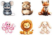 Plushie Animals Clipart PNG, a Seasonal Illustration by Designking (Thumbnail 3 of 4)