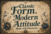 Rawkens - Beautiful Victorian Rebels, a Serif Font by HypeWorksCo (Thumbnail 8 of 12)