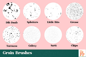 Grainy Procreate Texture Brushes