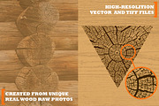 18 Real Wood Vector Textures, a Texture Graphic by Artem Vorotnikov (Thumbnail 3 of 6)
