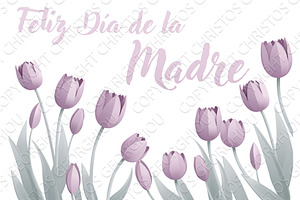 Mothers Day Spanish Feliz Dia De La, an Illustration by Christos Georghiou