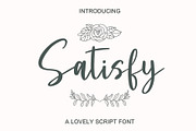 Satisfy | Handwritten Font, a Script Font by Yuby Creative (Thumbnail 1 of 5)