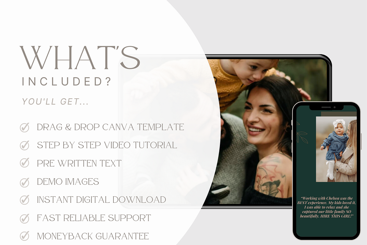 TEAL Family Session Photos Template, a Magazine Template by Signature Edits (Photo 5 of 11)
