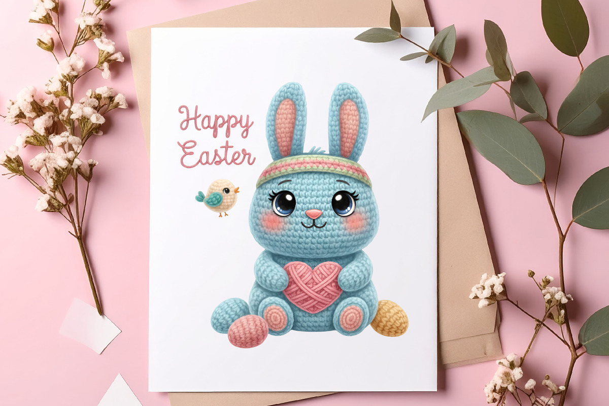 Easter Faux Yarn Clipart Bundle, an Illustration by SinaCreation (Photo 3 of 7)