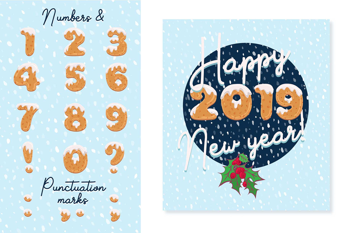 Xmas cookie font family preview 3