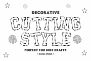 Cutting Style -Decorative Craft Font, a Slab Serif Font by Sahira Studio (Thumbnail 1 of 7)