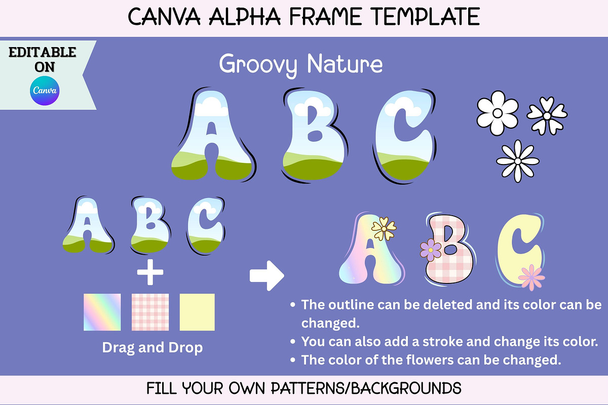 Groovy Nature - Canva Alpha Template, a Templates & Theme by Adalin Shop (Photo 1 of 5)