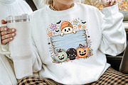 Cute Ghost Halloween Sign PNG, a Seasonal Illustration by Creative Art (Thumbnail 3 of 3)