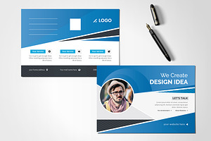 Post Card Template Design