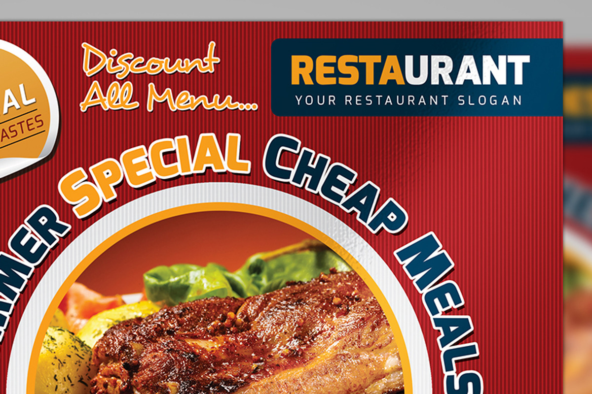 University Fast Food Flyer 3 Color, a Flyer Template by fatihakdemir (Photo 4 of 5)