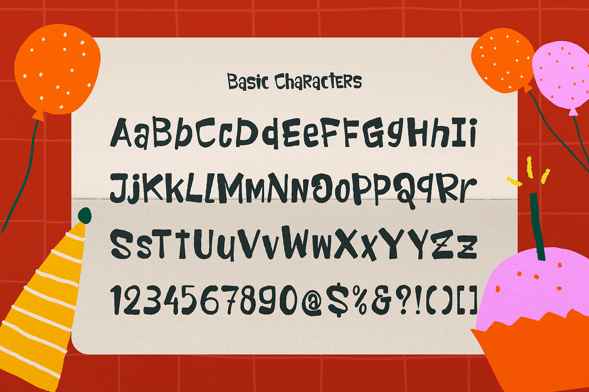 Kratzy Partay | Hand Drawn Display, a Handwritten Font by gracetype_studio (Photo 9 of 11)