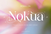 Nokua – Modern Elegant Serif, a Serif Font by Brand Earth (Thumbnail 1 of 7)