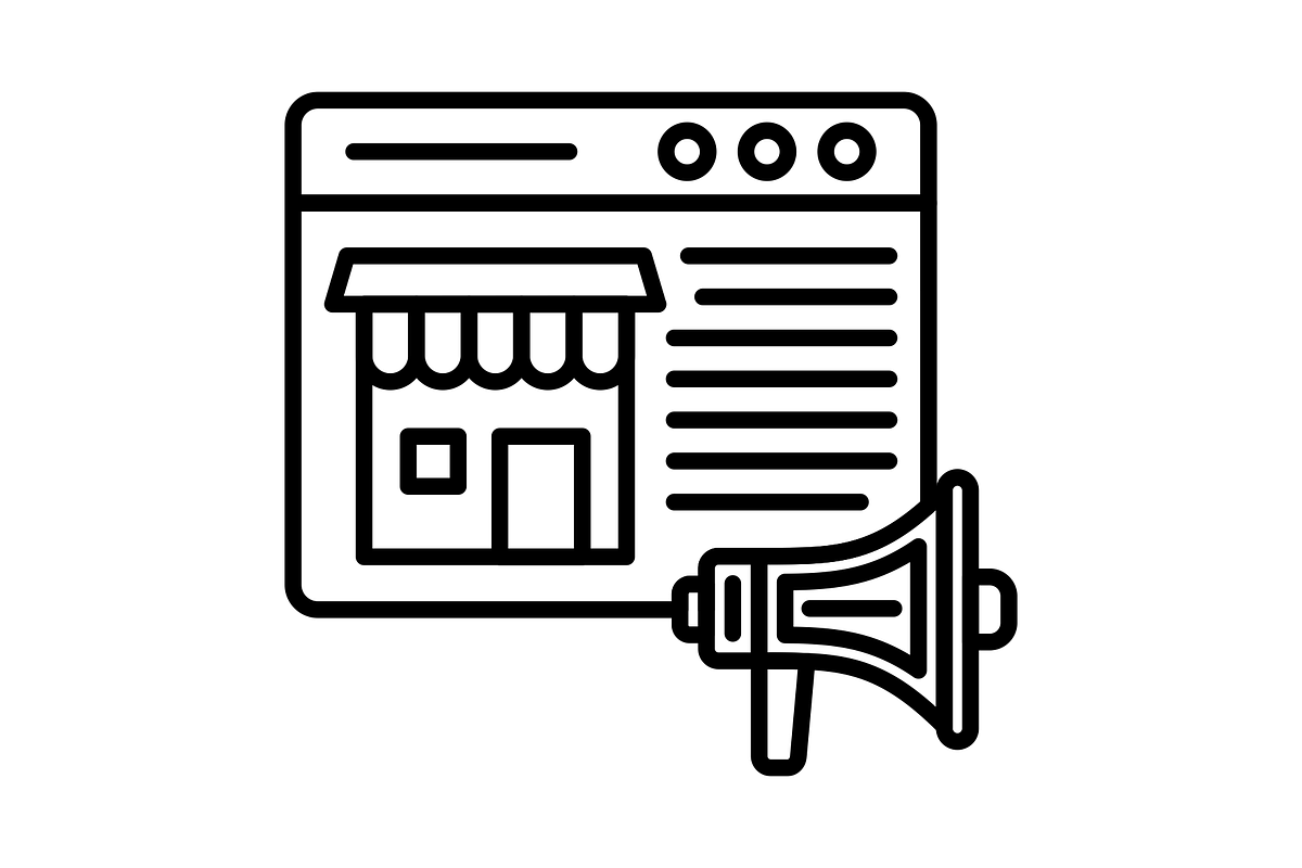 Online Shop Line Icon, an Outline Icon by Pexelpy (Photo 2 of 2)