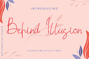 Behind Illusion Signature Style Font, a Script Font by Articreatype (Thumbnail 1 of 5)