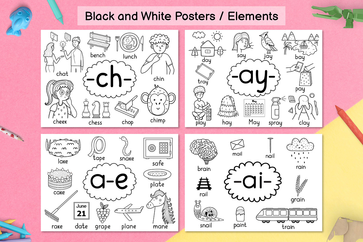 Phonics Objects Collection, an Education Illustration by Gulnara Sabirova (Photo 19 of 26)