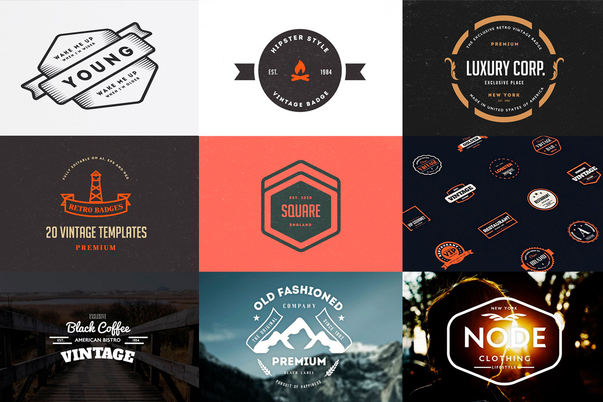 MEGA BUNDLE 350 Logos Badges, a Branding & Logo Template by Design District (Photo 2 of 10)
