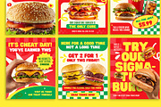 Modern Retro Fast Food- Template, a Social Media Template by Jiwstudio (Thumbnail 4 of 4)
