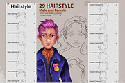 PROCREATE CARTOON PORTRAIT TOOLKIT, a Brush Add-On by AlexandraArt (Thumbnail 7 of 9)