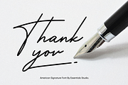 American Signature, a Script Font by Essentials Studio (Thumbnail 9 of 9)